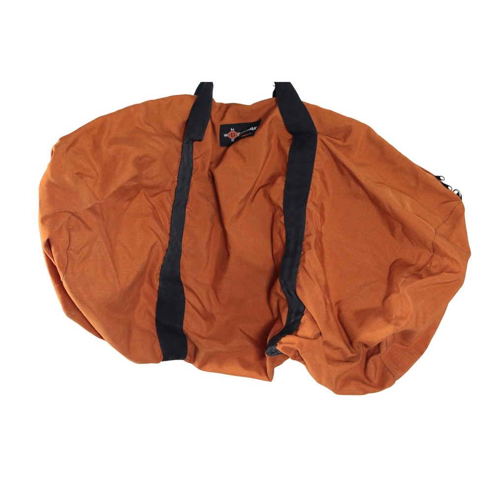 Eastpak Duffel Bag Luggage Travel Carry On Orange Black Made USA‎